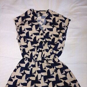 Geometric Print Romper